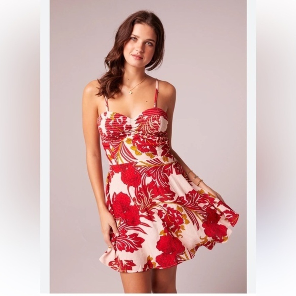 Band of Gypsies - DANCING QUEEN RED FLORAL MINI- XS